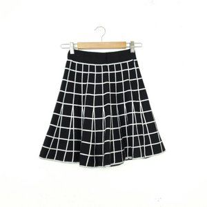 Anthro Sundays in Brooklyn B/W Windowpane skirt